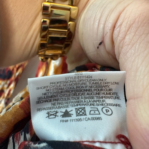 Tory Burch Silk Rust Red Terrero Diana Dress (Size 6) - Picture 8 of 11